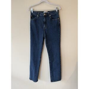 Frame The Ruler Women's Size 27 Dark Wash Straight Denim Jeans Western Classic